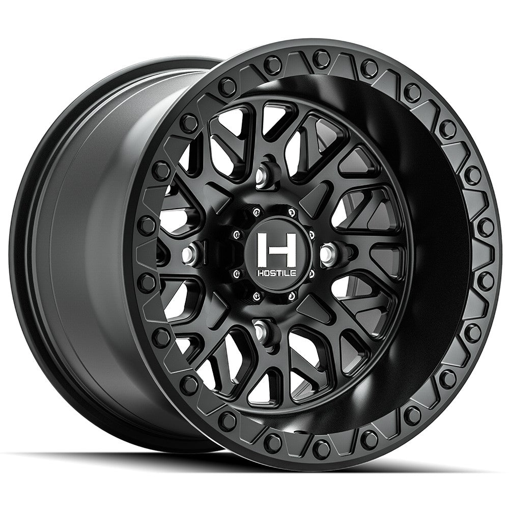 15x10 Hostile UTV H133 Glamis Asphalt (Satin Black) Wheel 4x137 (0mm)