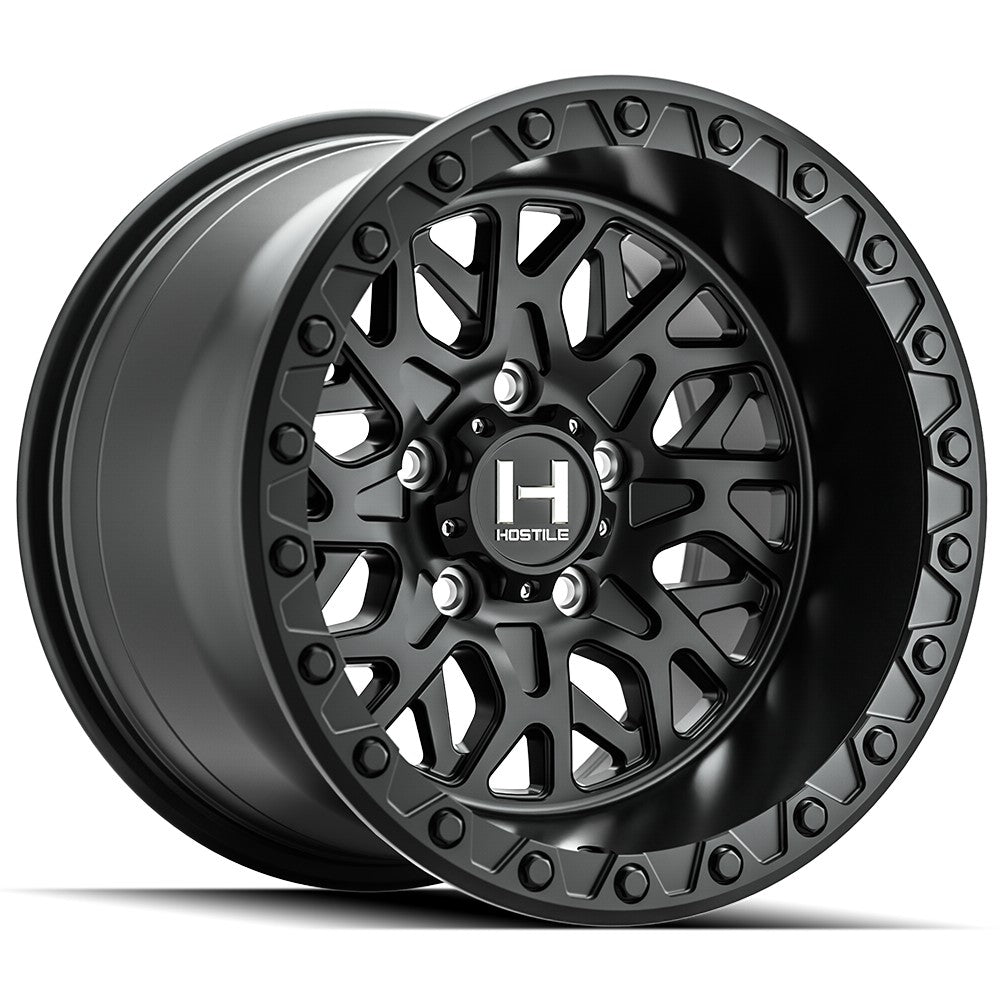 15x7 Hostile UTV H133 Glamis Asphalt (Satin Black) Wheel 5x4.5 (13mm)