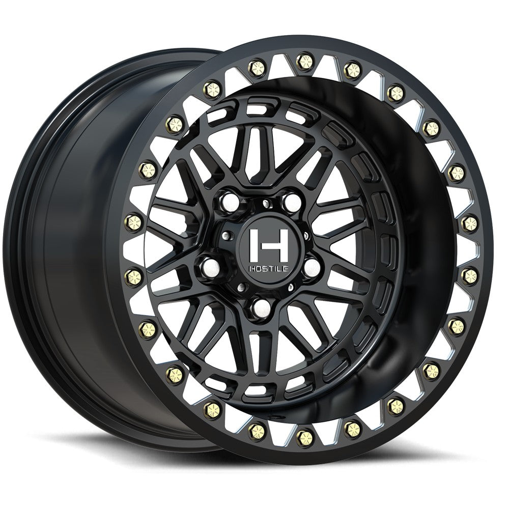 15x7 Hostile UTV H350 Apex Asphalt (Satin) UTV BEADLOCK Wheel 5x4.5 (13mm)