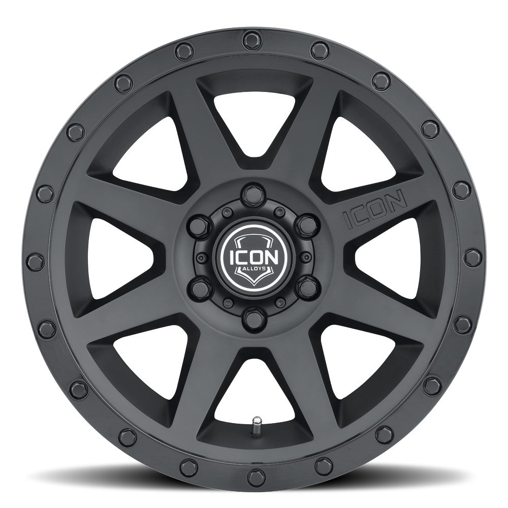 18x9 Icon Alloys Rebound Double Black Wheel 6x5.5 (25mm)