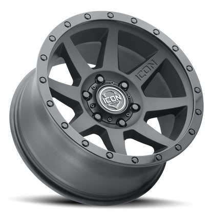 18x9 Icon Alloys Rebound Double Black Wheel 6x5.5 (25mm)