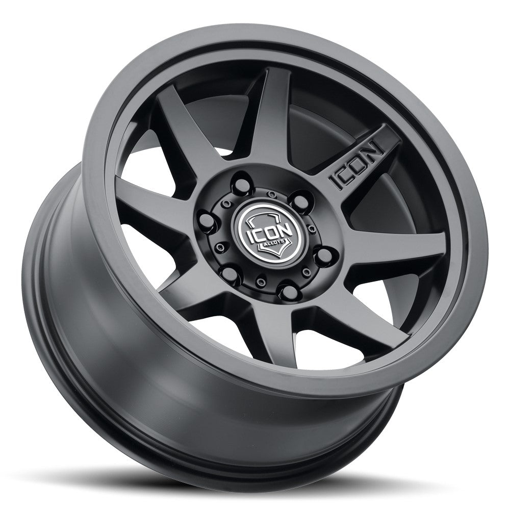 17x8.5 Icon Alloys Rebound SLX Satin Black Wheel 6x5.5 (25mm)