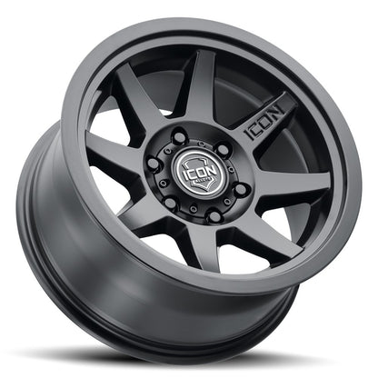 17x8.5 Icon Alloys Rebound SLX Satin Black Wheel 6x5.5 (25mm)