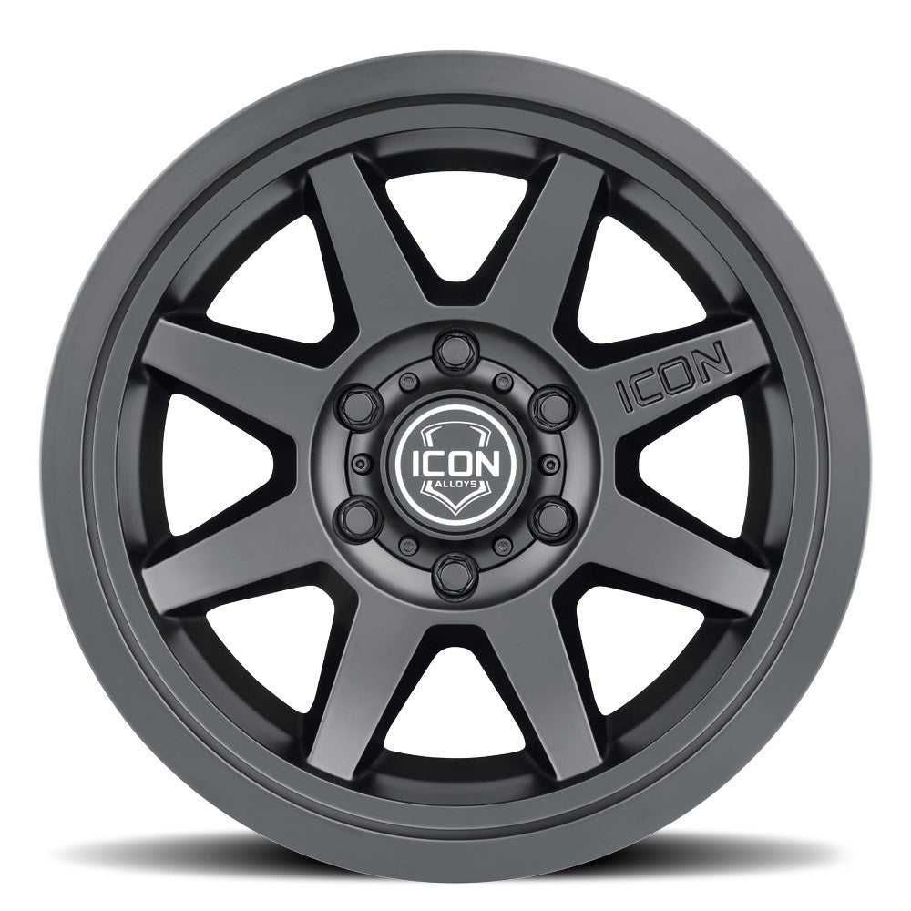 17x8.5 Icon Alloys Rebound SLX Satin Black Wheel 5x5 (-6mm)