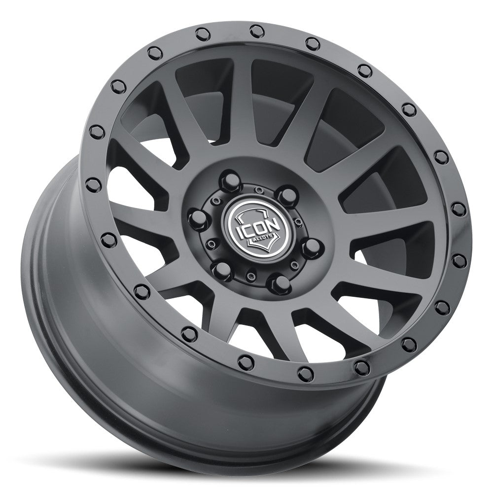17x8.5 Icon Alloys Compression Double Black Wheel 5x150 (25mm)