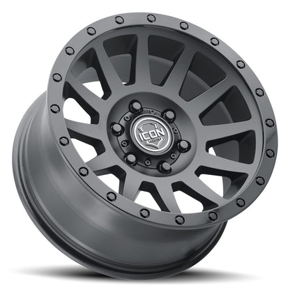 17x8.5 Icon Alloys Compression Double Black Wheel 5x150 (25mm)