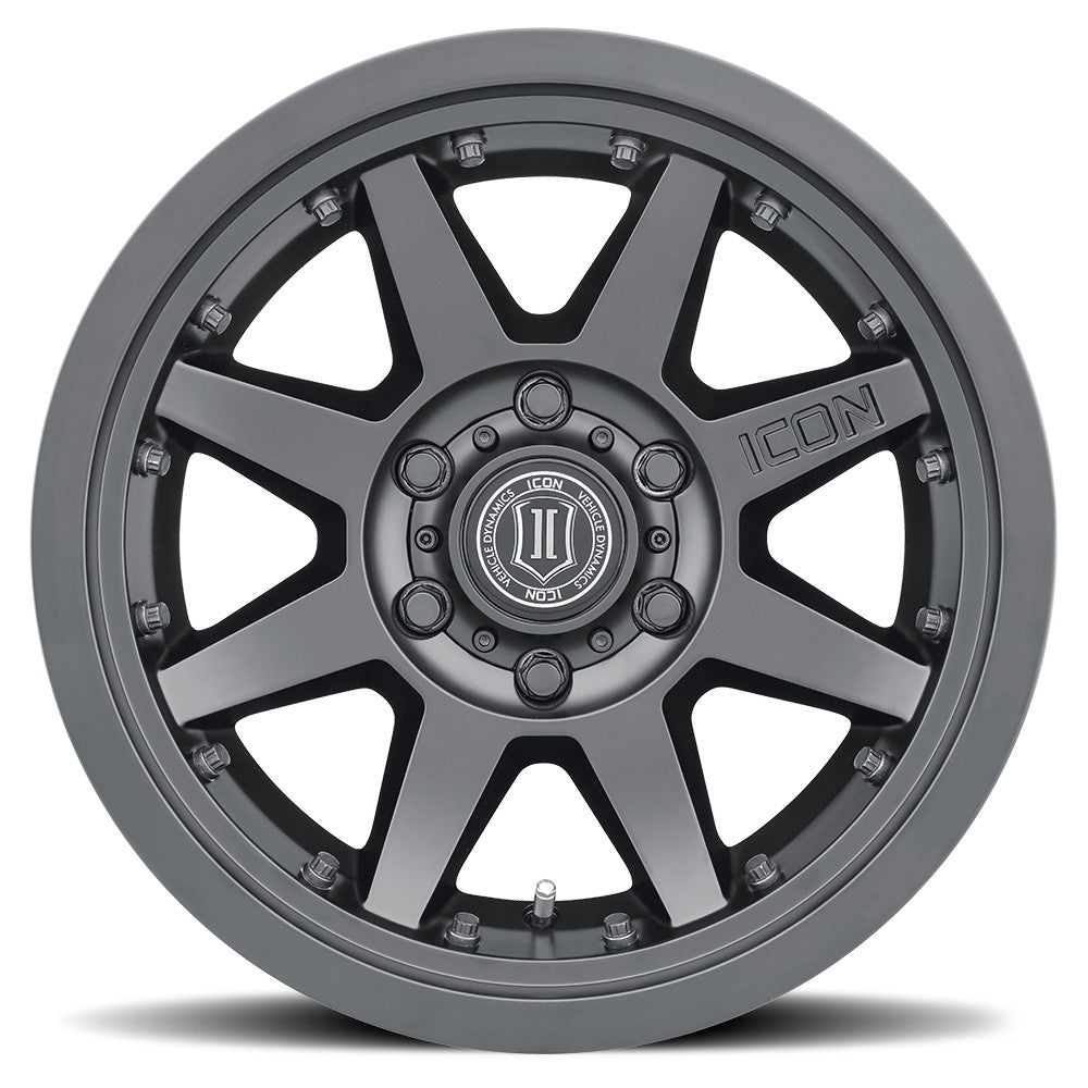 17x8.5 Icon Alloys Rebound Pro Satin Black Wheel 5x5.5 (0mm)