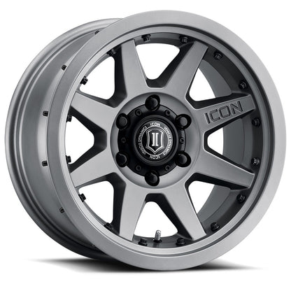 17x8.5 Icon Alloys Rebound Pro Titanium Wheel 5x5.5 (0mm)
