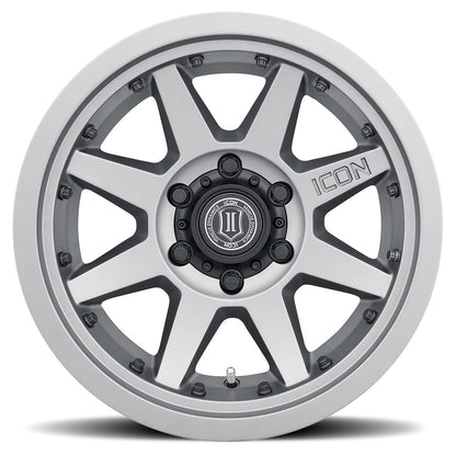 17x8.5 Icon Alloys Rebound Pro Titanium Wheel 5x5.5 (0mm)
