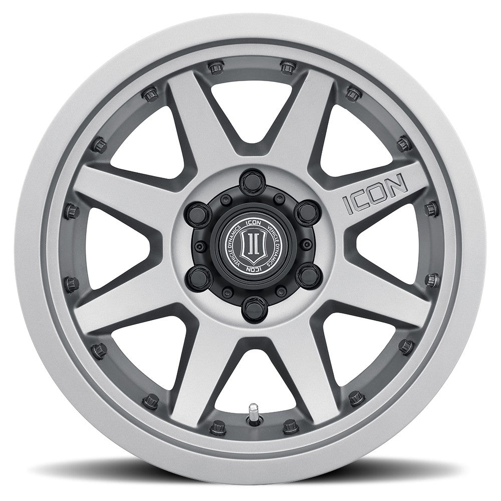 17x8.5 Icon Alloys Rebound Pro Titanium Wheel 5x5.5 (0mm)