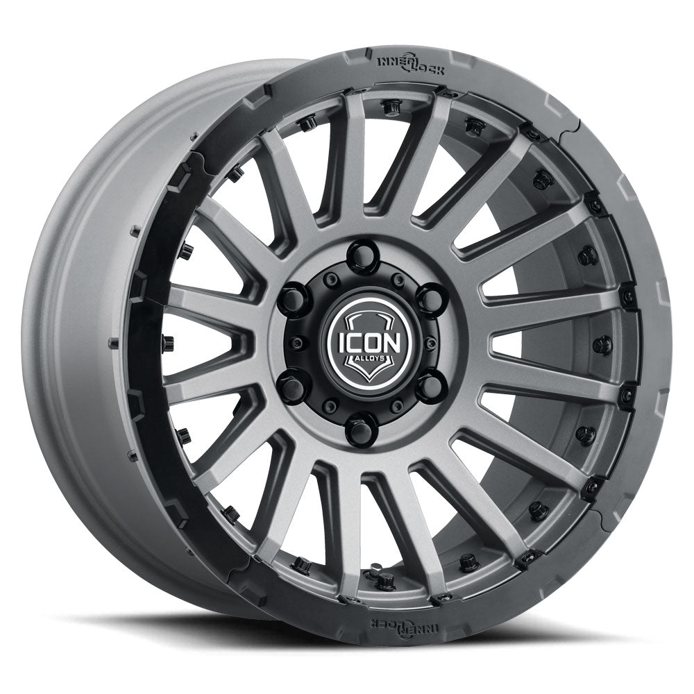 17x8.5 Icon Alloys Recon Pro Charcoal Wheel 6x5.5 (0mm)