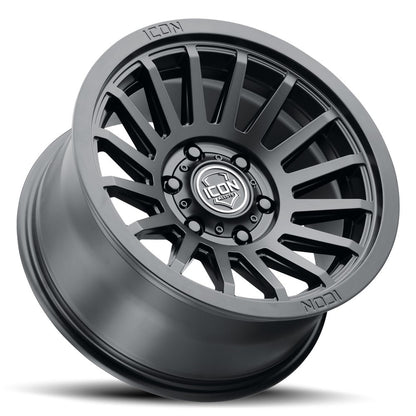 17x8.5 Icon Alloys Recon SLX Satin Black Wheel 5x4.5 (0mm)