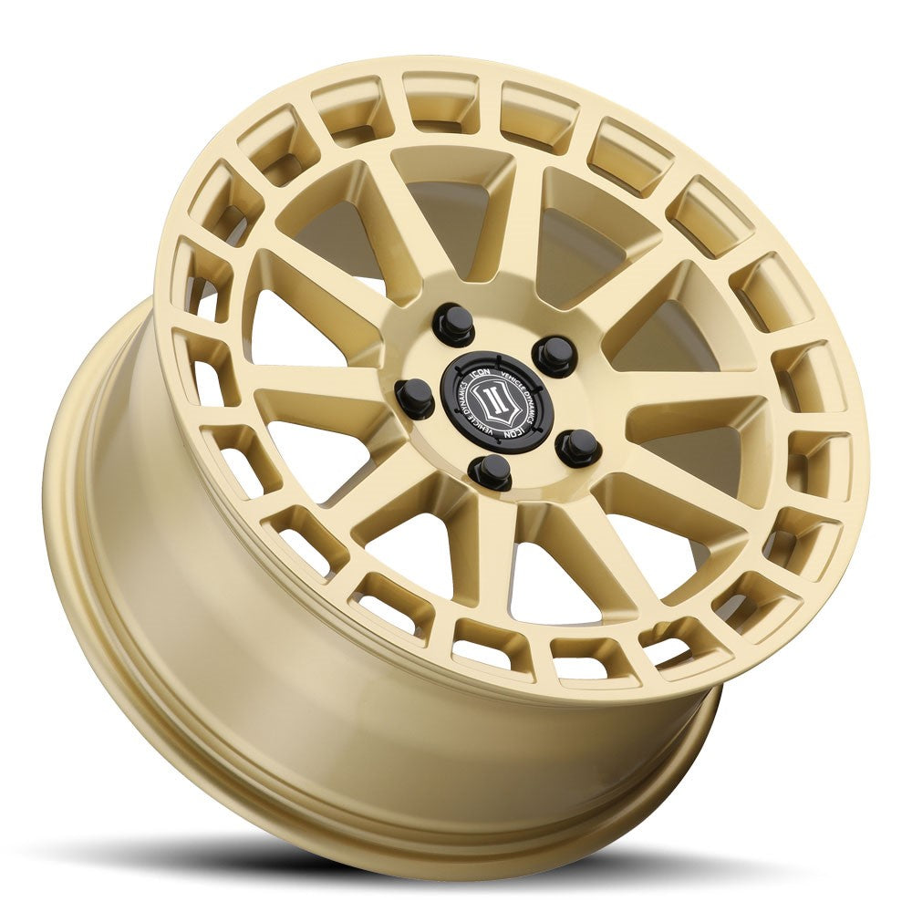 17x8 Icon Alloys Journey Gloss Gold Wheel 5x4.25 (38mm)