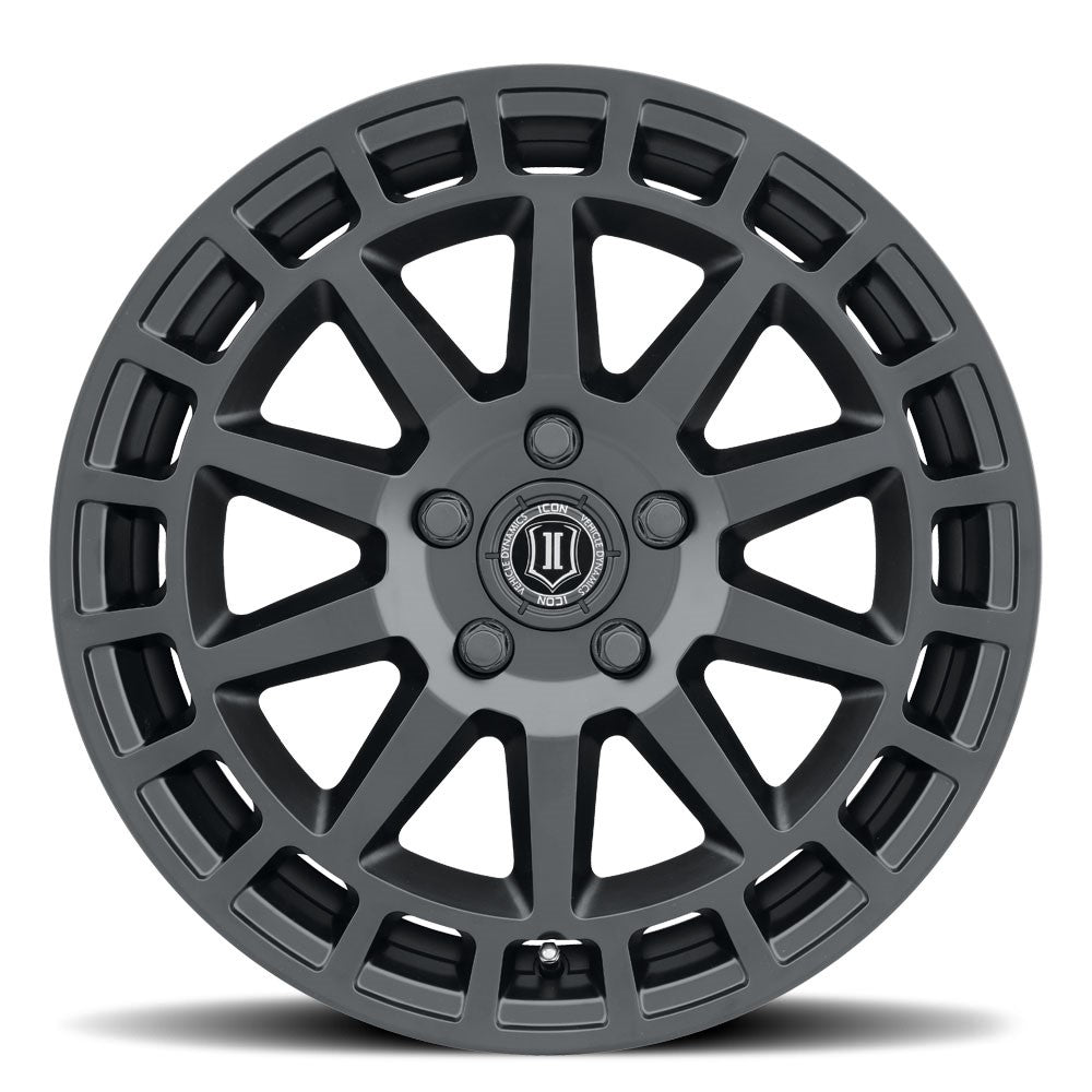 17x8 Icon Alloys Journey Satin Black Wheel 5x4.5 (38mm)