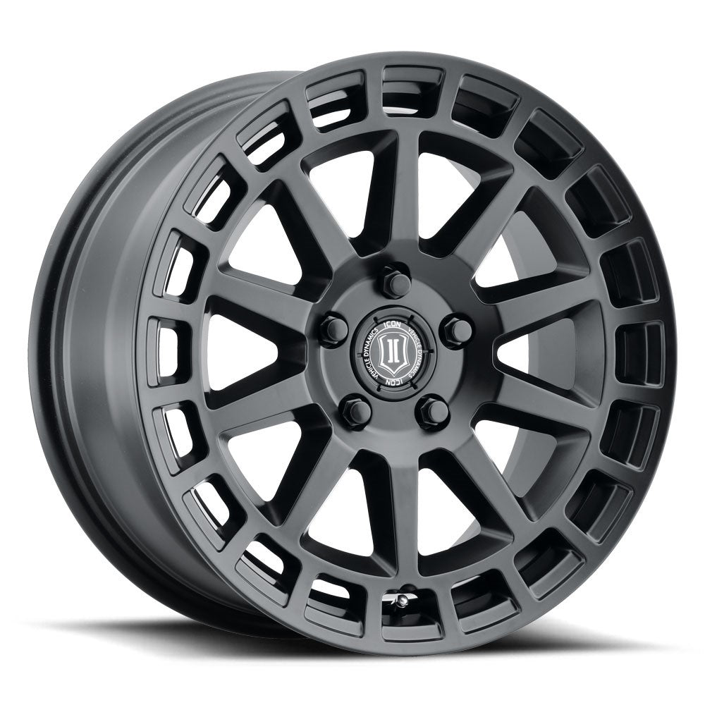17x8 Icon Alloys Journey Satin Black Wheel 5x4.5 (38mm)