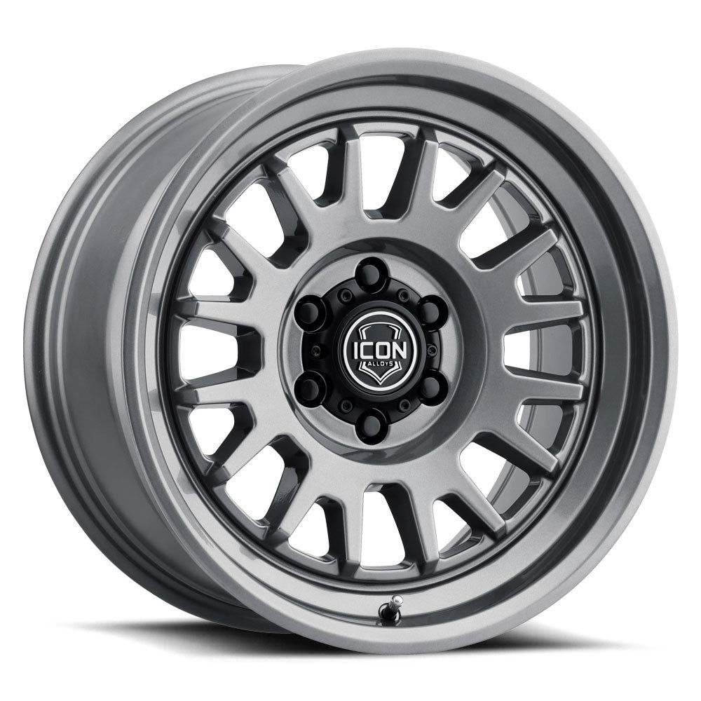 17x8.5 Icon Alloys Anza Gun Metal Wheel 6x5.5 (25mm)