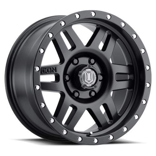 17x8.5 Icon Alloys Sixspeed Satin Black Wheel 6x5.5 (0mm)