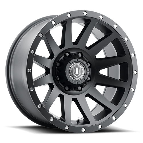 20x10 Icon Alloys Compression Satin Black Wheel 8x6.5 (-19mm)
