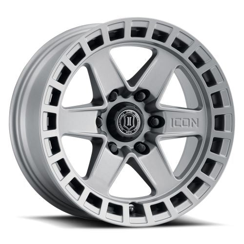 17x8.5 Icon Alloys Raider Titanium Wheel 6x135 (6mm)