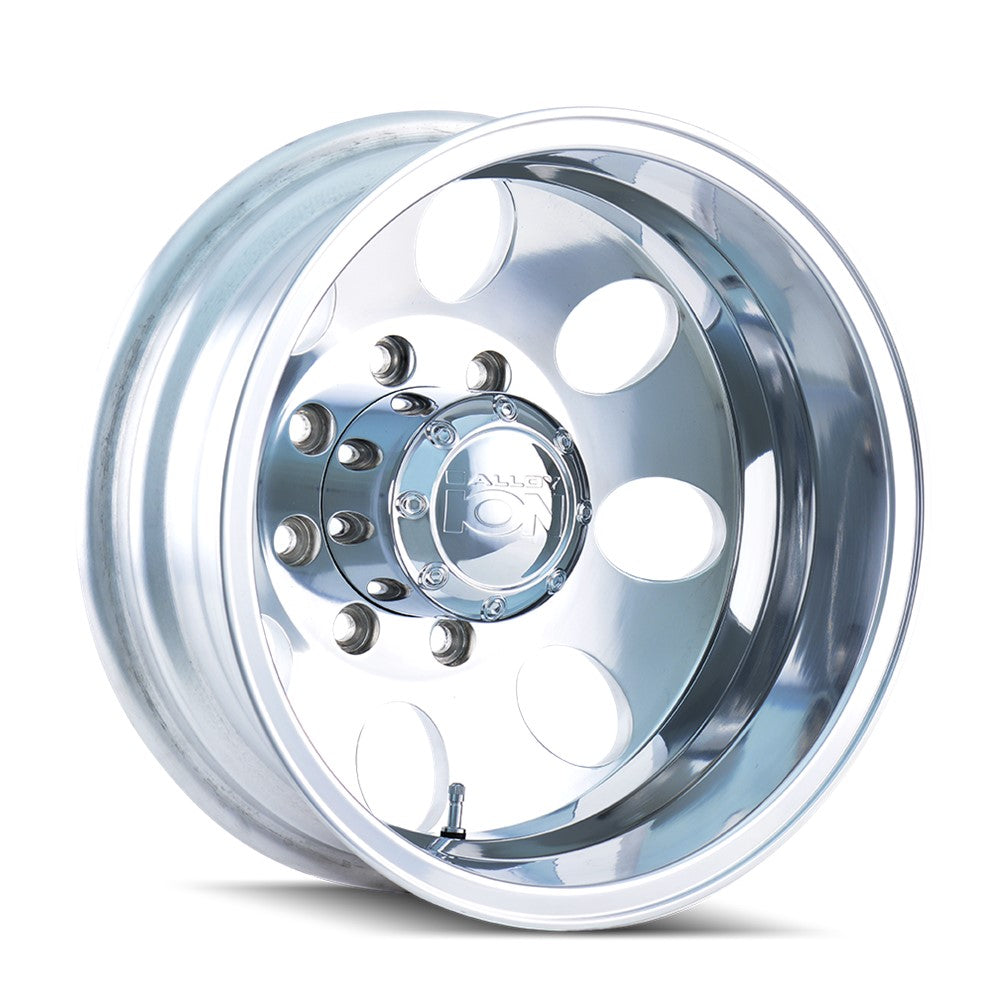 20x8.25 Ion 167 Polished DUALLY REAR Wheel 8x200 (-192mm)