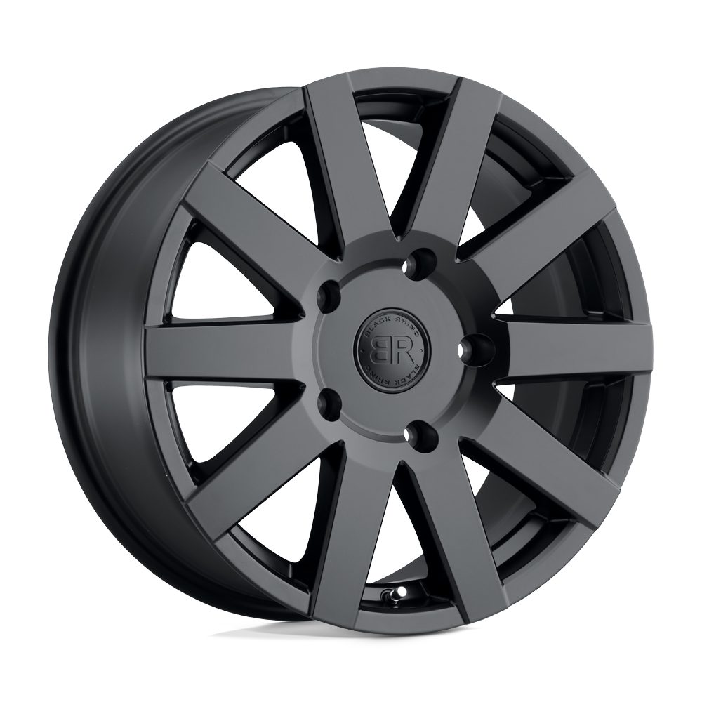 18x8 Black Rhino JOURNEY MATTE BLACK Wheel 6x5.5 (35mm)