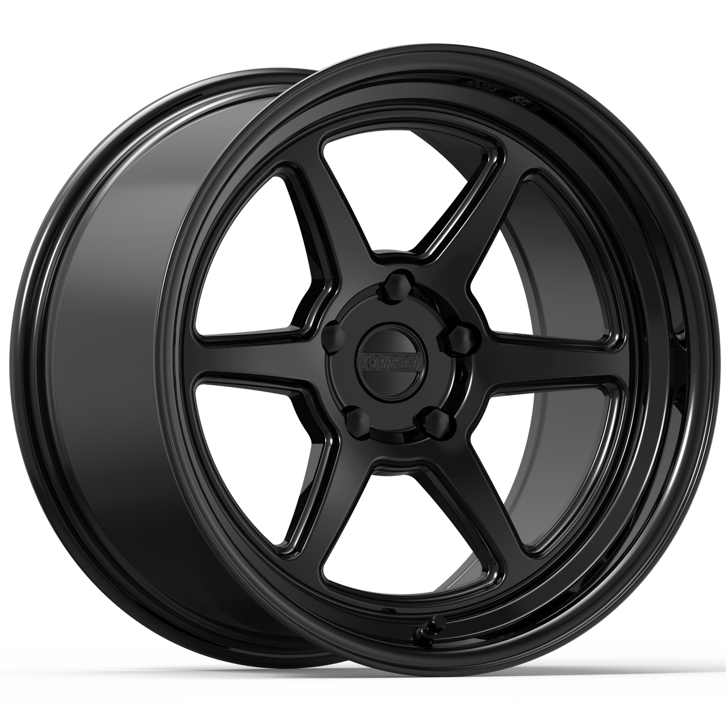18x10.5 Kansei K14B Roku Gloss Black Wheel 5x110 (12mm)