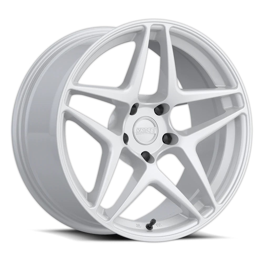 19x10.5 Kansei K15W Astro Gloss White Wheel 5x4.5 (35mm)