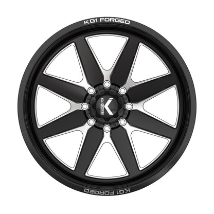 22x12 KG1 Forged KC001 Stella Gloss Black Milled FORGED Wheel 5x5 (-44mm)