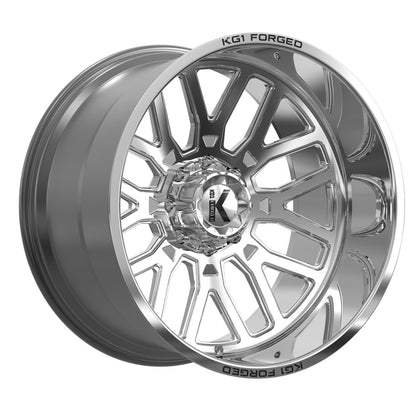 22x12 KG1 Forged KC002 Revo Polished FORGED Wheel 5x5 (-44mm)
