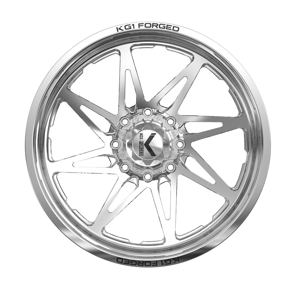 26x14 KG1 Forged KC004 Kala LEFT DIRECTIONAL Polished FORGED Wheel Blank (-76mm)