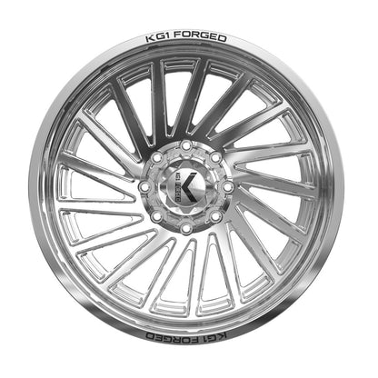 26x14 KG1 KC006 Boost Polished RIGHT DIRECTIONAL FORGED Wheel 8x180 (-76mm)
