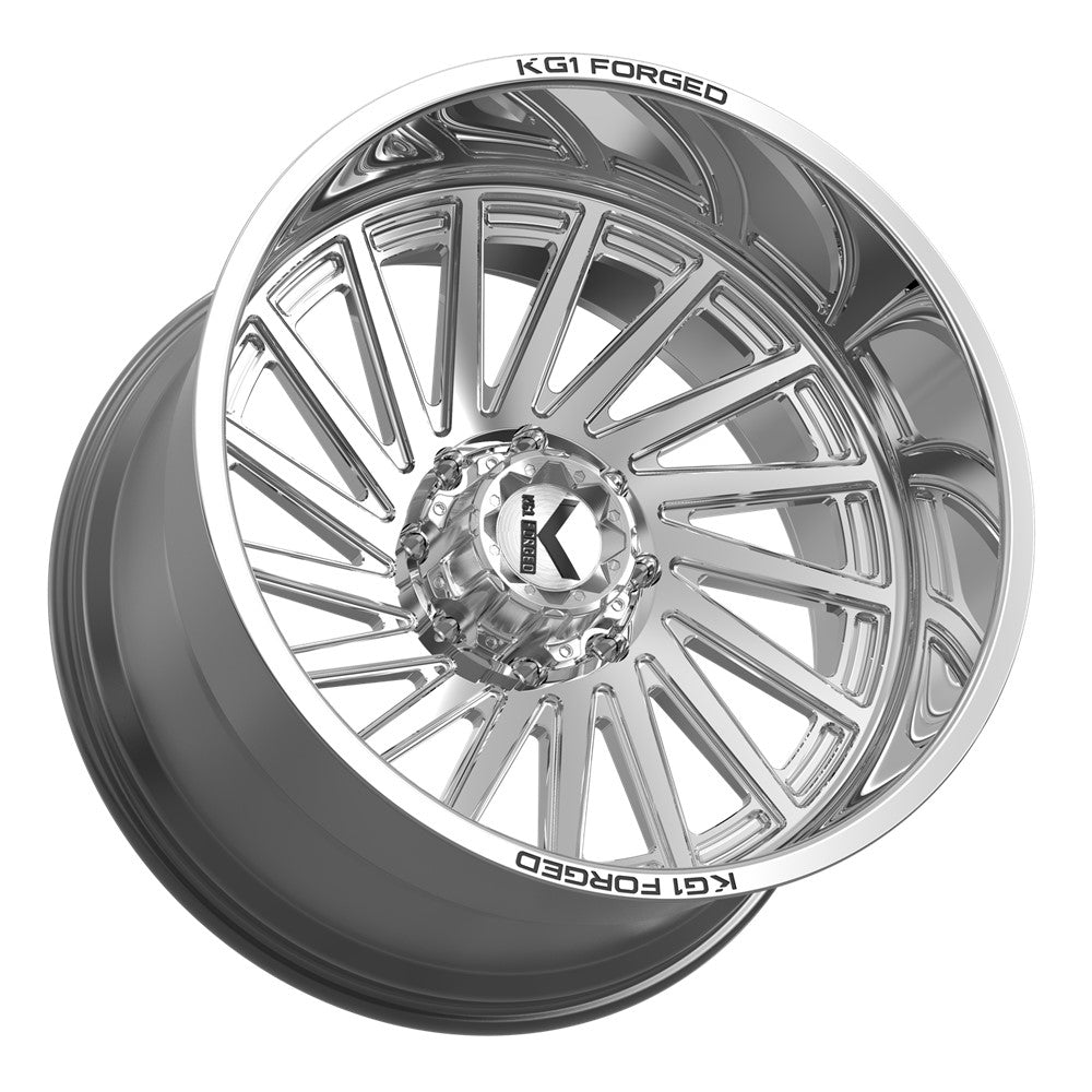 26x14 KG1 KC006 Boost Polished RIGHT DIRECTIONAL FORGED Wheel 8x180 (-76mm)
