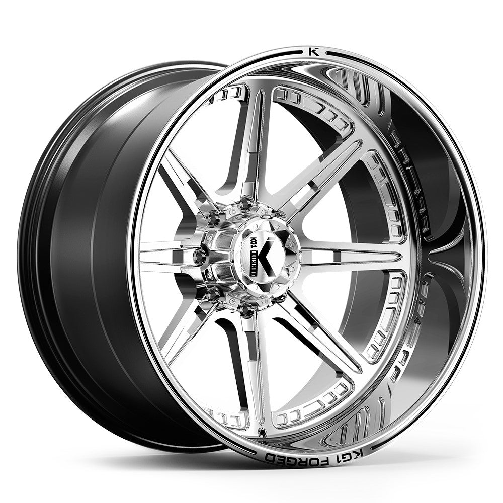 26x16 KG1 Forged KC007 Compass Polished FORGED Wheel 6x5.5 (-101mm)