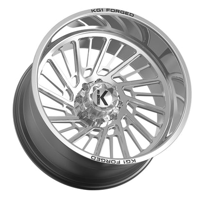 24x14 KG1 KC008 Eddy RIGHT DIRECTIONAL Polished FORGED Wheel Blank (-76mm)