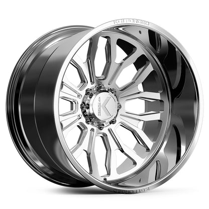 22x12 KG1 Forged KC017 Heathen Polished Milled FORGED Wheel 8x170 (-44mm)