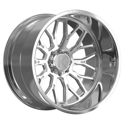 26x16 KG1 Forged KC019 Jacked Polished Milled FORGED Wheel 8x170 (-101mm)