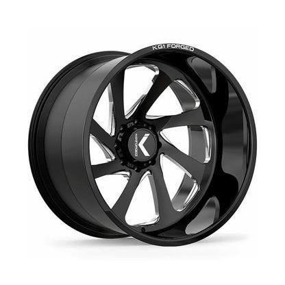 24x14 KG1 KC020 Swoop Black Milled LEFT DIRECTIONAL FORGED Wheel 8x170 (-76mm)