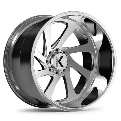 26x14 KG1 KC020 Swoop Polished LEFT DIRECTIONAL FORGED Wheel 8x170 (-76mm)