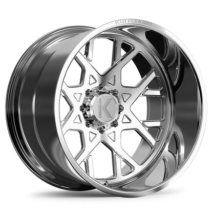24x12 KG1 Forged KC022 Spreader Polished Milled FORGED Wheel 8x180 (-44mm)