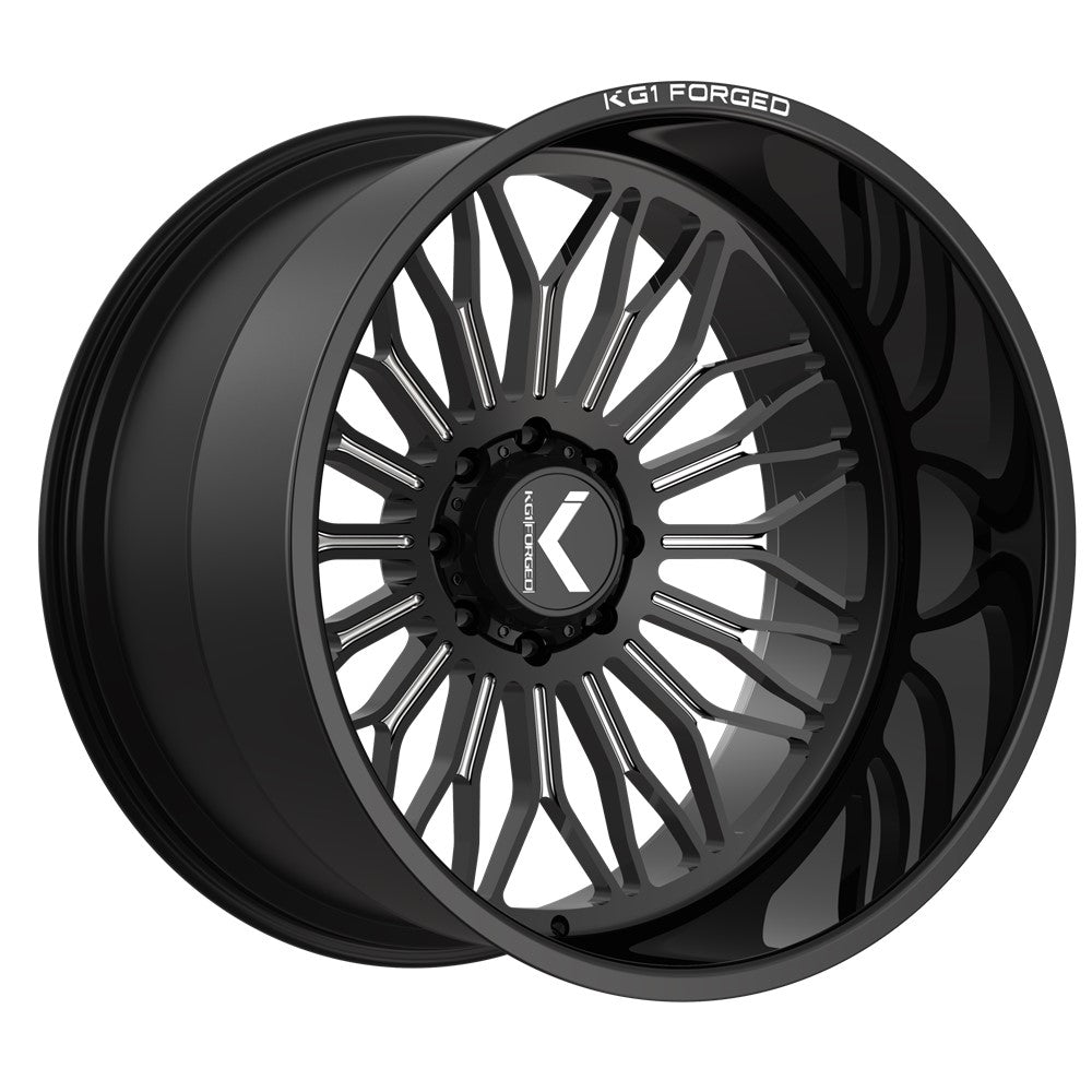 24x14 KG1 KC023 Legion Gloss Black Premium Milled FORGED Wheel Blank (-76mm)
