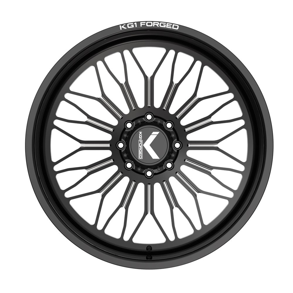 24x14 KG1 KC023 Legion Gloss Black Premium Milled FORGED Wheel Blank (-76mm)