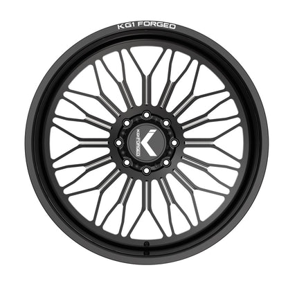 24x14 KG1 KC023 Legion Gloss Black Premium Milled FORGED Wheel Blank (-76mm)