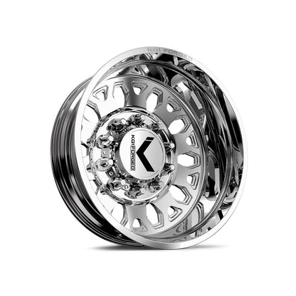 24x8.25 KG1 Forged KD002 Honor DUALLY REAR/INNER Polish Wheel 10x285 (146/168mm)