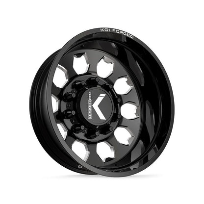 26x8.25 KG1 Forged KD003 Sarge DUALLY REAR/INNER Black Wheel 10x285 (146mm)