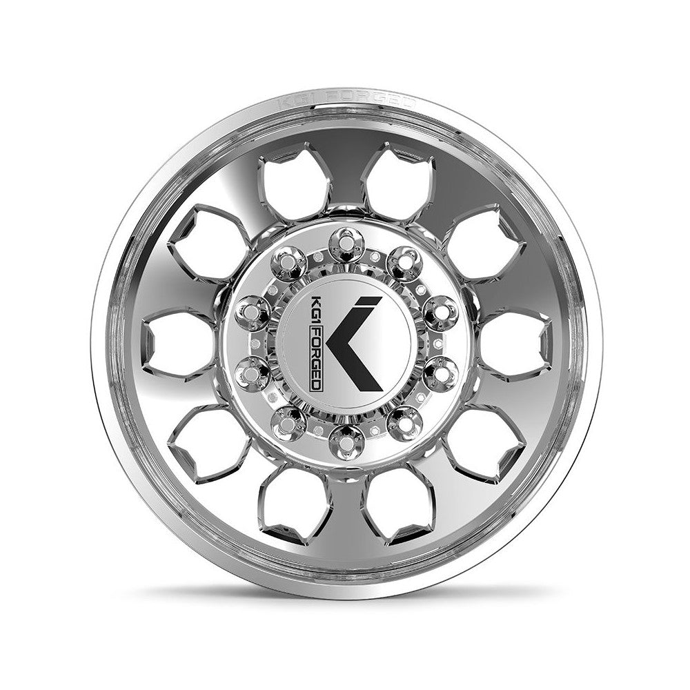 24x8.25 KG1 Forged KD003 Sarge DUALLY REAR/INNER Polish Wheel 10x285 (146/168mm)