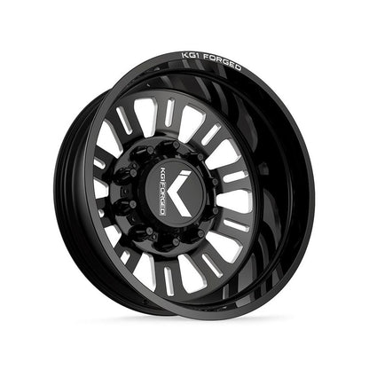 24x8.25 KG1 Forged KD004 Duel DUALLY REAR/INNER Black Wheel 10x285 (146/168mm)
