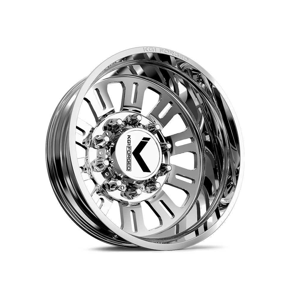 26x8.25 KG1 Forged KD004 Duel DUALLY REAR/INNER Polished Wheel 10x285 (146mm)