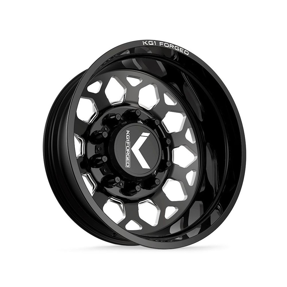 22x8.25 KG1 Forged KD006 Blitz Black DUALLY REAR/INNER Wheel 10x285 (145mm)