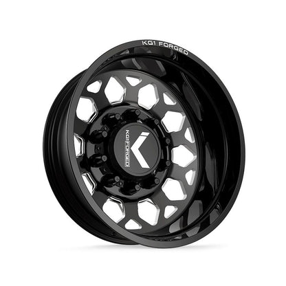 22x8.25 KG1 Forged KD006 Blitz Black DUALLY REAR/INNER Wheel 10x285 (145mm)