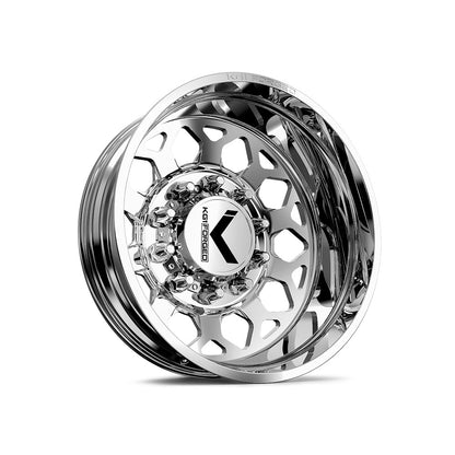 22x8.25 KG1 Forged KD006 Blitz Polished DUALLY REAR/INNER Wheel 10x285 (145mm)